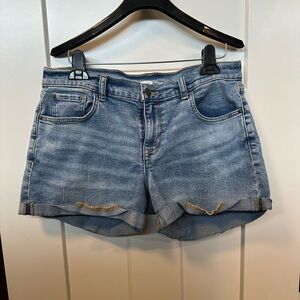 Old Navy Blue Jean Shorts Casual Cut-Off Style